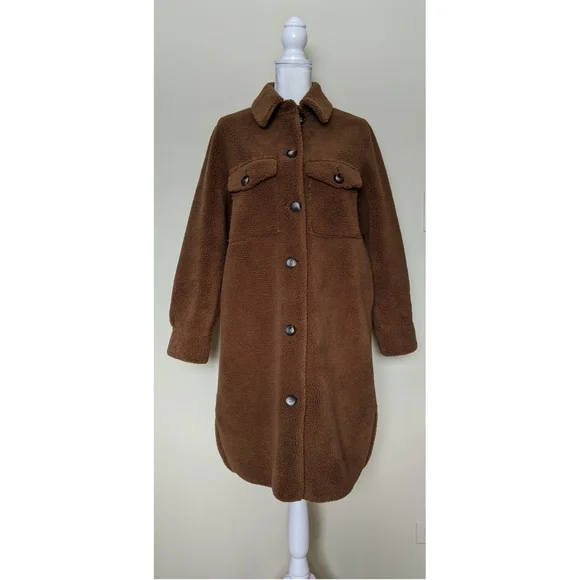 Rebecca Minkoff long teddy shacket - Picture 3 of 7